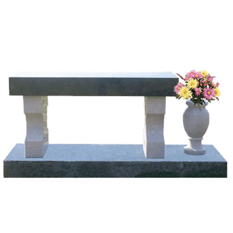 photo of marble granite Memorial Benches created by Mattos Monuments in San Francisco Bay area Hayward, California