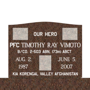 MMSS-03 graphic of a slant single gravestone marker from Mattos Memorials in Hayward California