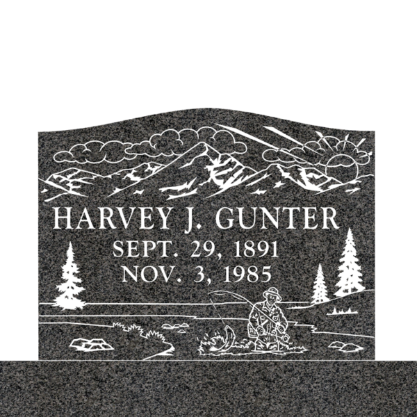 MMSS-04 graphic of a slant single gravestone marker from Mattos Memorials in Hayward California