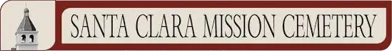 logo for Santa Clara Mission Cemetery in Santa Clara, California