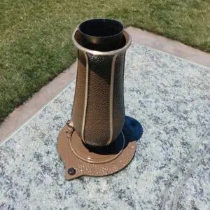 Photo of a graveside vase from a supplier of Vases for cemeteries and headstones in California - San Francisco Bay area