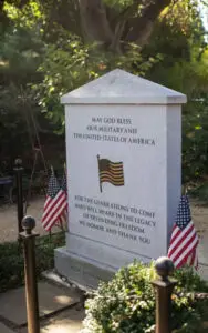 photo of the Veterans Memorial in Hillsborough, California