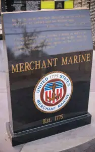 Merchant Marine Memorial Monument at the Castro Valley Veterans Memorial in California