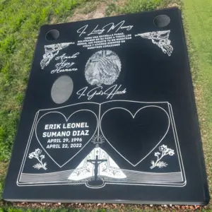 People or companies in California who make lifelike etchings on granite marble for headstones and memorials.