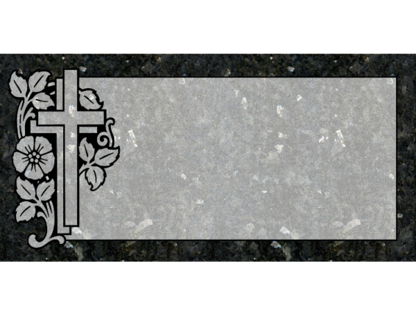 MMFC-61 Companion Flat Granite Marble Burial Markers multi-person double gravesites from Mattos Monuments