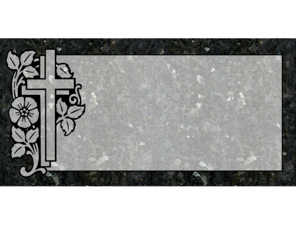 MMFC-61 Companion Flat Granite Marble Burial Markers multi-person double gravesites from Mattos Monuments