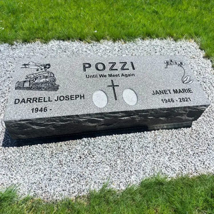 MMPC-05 Pillow Grave Marker for 2 people.