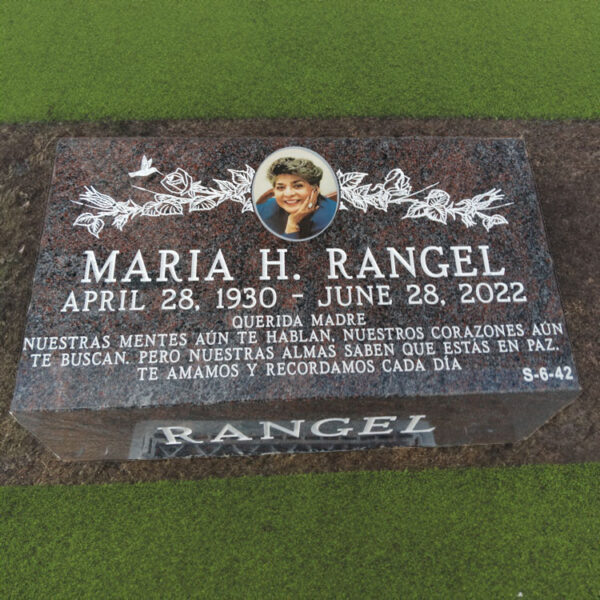 MMPS-02 Pillow Memorials, Headstones, Grave Markers for 1 person