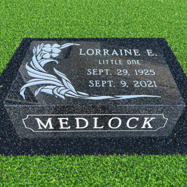 MMPS-07 Pillow Memorials, Headstones, Grave Markers for 1 person