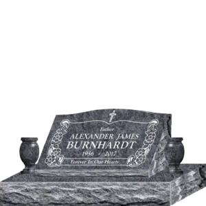 MMSS-12 graphic of a slant single gravestone marker from Mattos Memorials in Hayward California