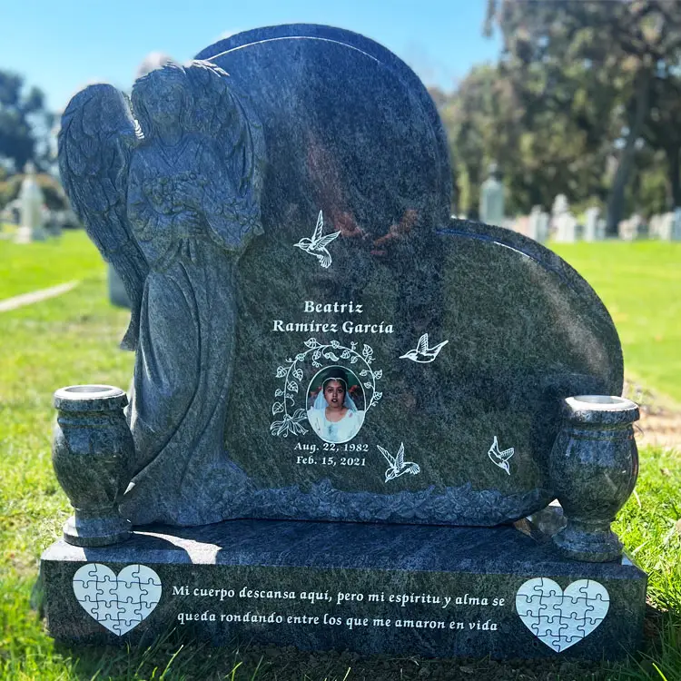 MMUcustom-34 Custom Designed Upright Grave Markers & Headstone Maker in California San Francisco Bay Area Hayward
