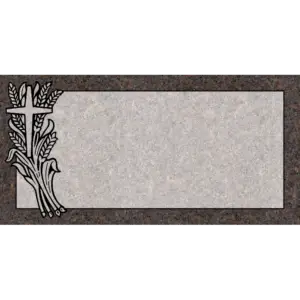 MMFS-121 Single Flat Granite Marble Burial Markers Indvidual gravesites from Mattos Monuments