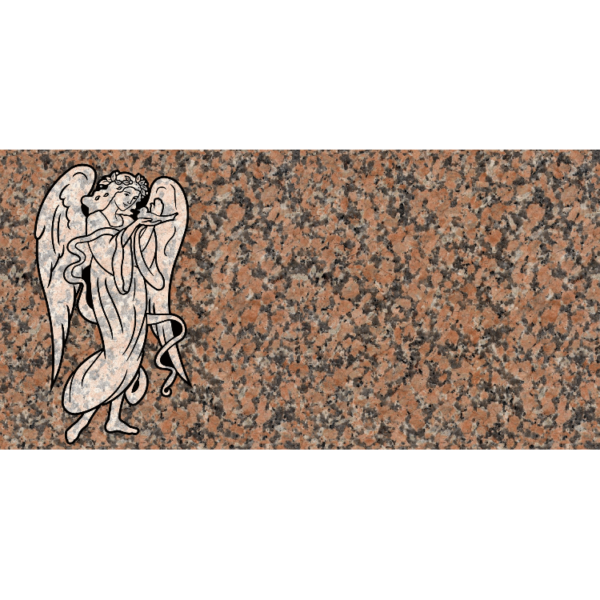 MMFS-40 Single Flat Granite Marble Burial Markers Indvidual gravesites from Mattos Monuments