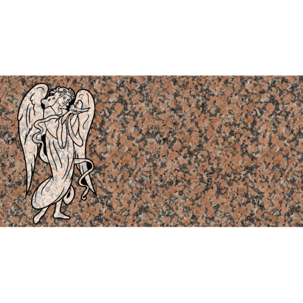 MMFS-40 Single Flat Granite Marble Burial Markers Indvidual gravesites from Mattos Monuments