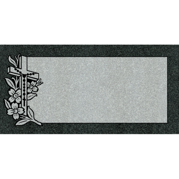 MMFS-45 Single Flat Granite Marble Burial Markers Indvidual gravesites from Mattos Monuments