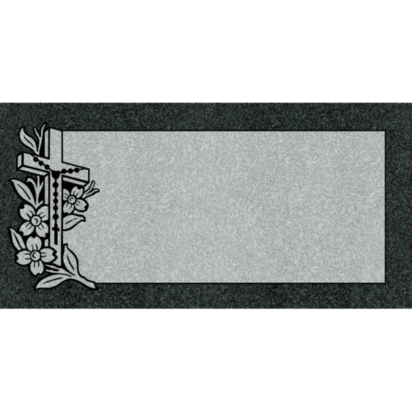 MMFS-45 Single Flat Granite Marble Burial Markers Indvidual gravesites from Mattos Monuments