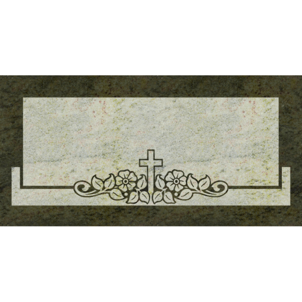 MMFS-46 Single Flat Granite Marble Burial Markers Indvidual gravesites from Mattos Monuments