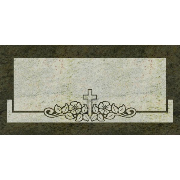 MMFS-46 Single Flat Granite Marble Burial Markers Indvidual gravesites from Mattos Monuments