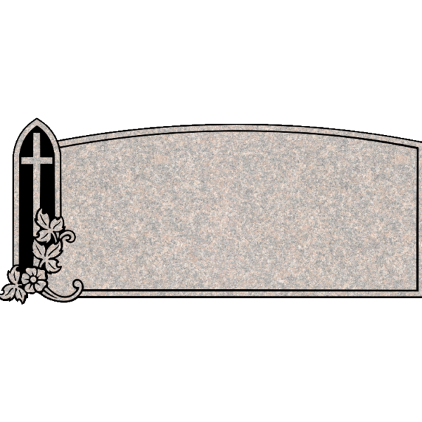 MMFS-49 Single Flat Granite Marble Burial Markers Indvidual gravesites from Mattos Monuments