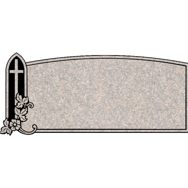 MMFS-49 Single Flat Granite Marble Burial Markers Indvidual gravesites from Mattos Monuments