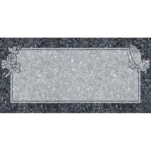 MMFS-50 Single Flat Granite Marble Burial Markers Indvidual gravesites from Mattos Monuments
