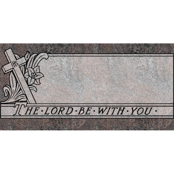 MMFS-57 Single Flat Granite Marble Burial Markers Indvidual gravesites from Mattos Monuments