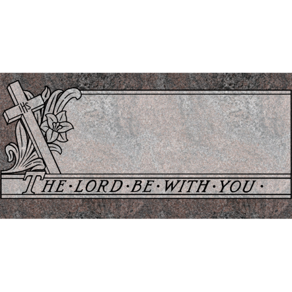 MMFS-57 Single Flat Granite Marble Burial Markers Indvidual gravesites from Mattos Monuments