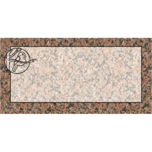 MMFS-64 Single Flat Granite Marble Burial Markers Indvidual gravesites from Mattos Monuments