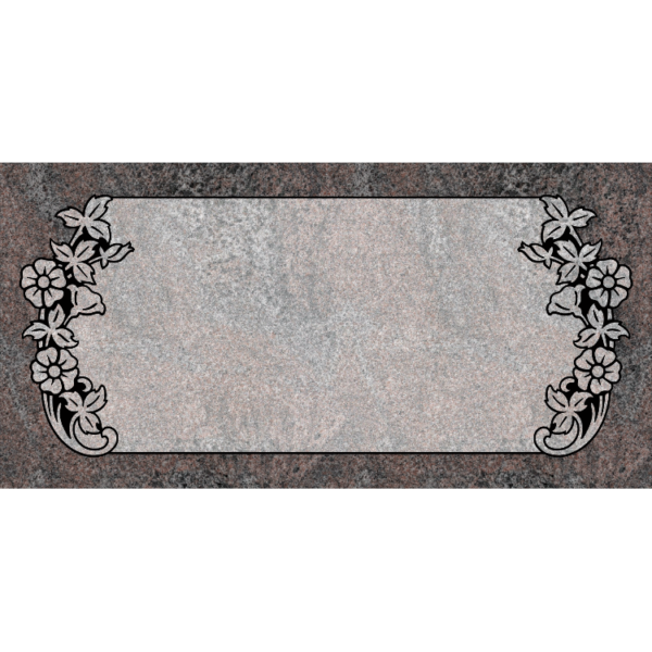 MMFS-65 Single Flat Granite Marble Burial Markers Indvidual gravesites from Mattos Monuments