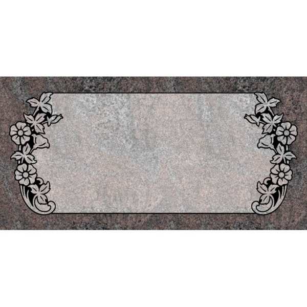 MMFS-65 Single Flat Granite Marble Burial Markers Indvidual gravesites from Mattos Monuments