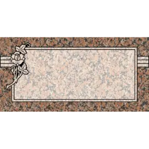 MMFS-66 Single Flat Granite Marble Burial Markers Indvidual gravesites from Mattos Monuments