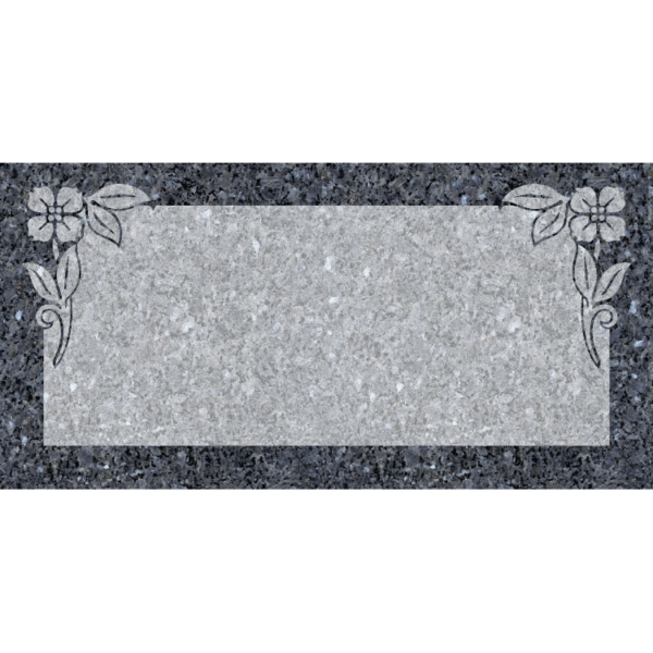 MMFS-68 Single Flat Granite Marble Burial Markers Indvidual gravesites from Mattos Monuments