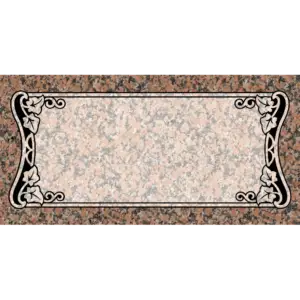 MMFS-77 Single Flat Granite Marble Burial Markers Indvidual gravesites from Mattos Monuments