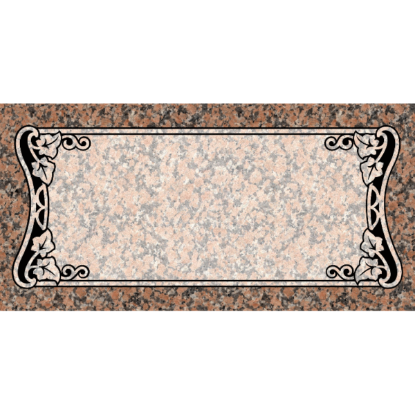 MMFS-77 Single Flat Granite Marble Burial Markers Indvidual gravesites from Mattos Monuments