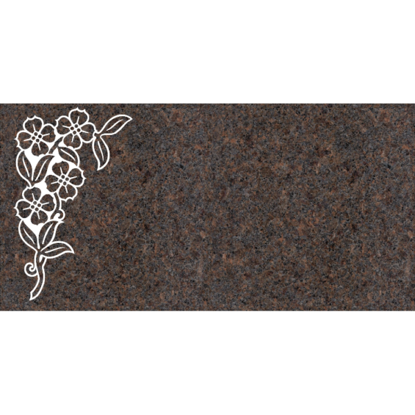 MMFS-85 Single Flat Granite Marble Burial Markers Indvidual gravesites from Mattos Monuments