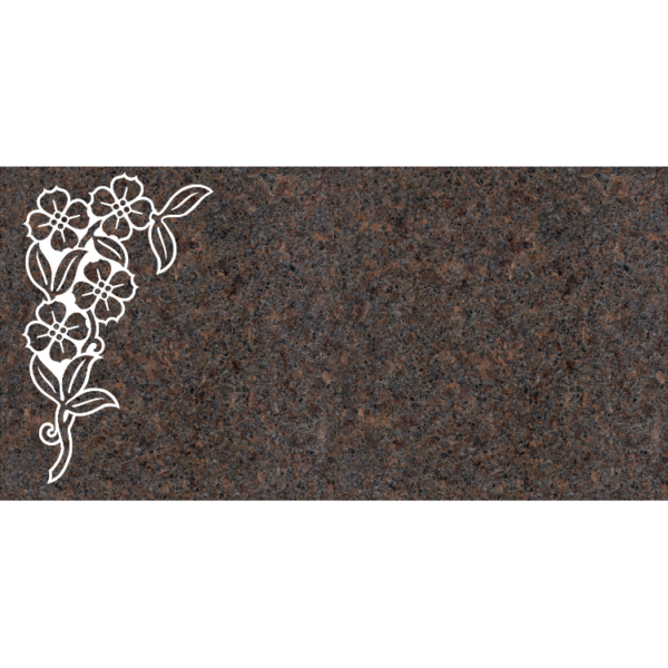 MMFS-85 Single Flat Granite Marble Burial Markers Indvidual gravesites from Mattos Monuments