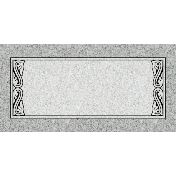 MMFS-86 Single Flat Granite Marble Burial Markers Indvidual gravesites from Mattos Monuments