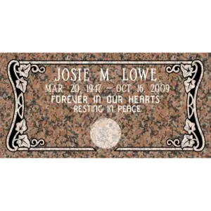 MMFS-88 Single Flat Granite Marble Burial Markers Indvidual gravesites from Mattos Monuments