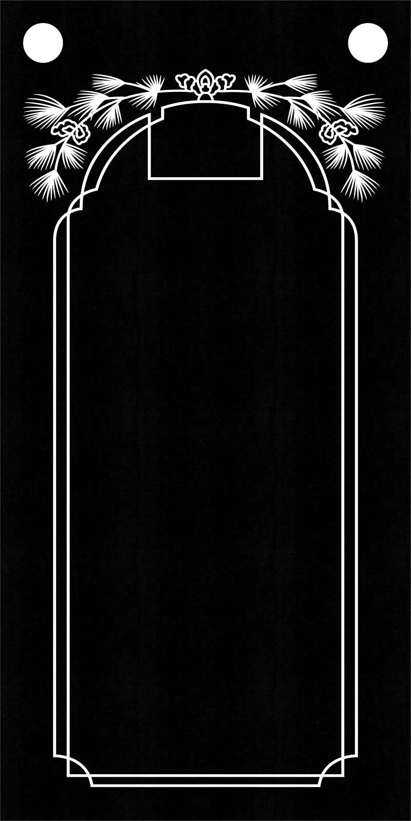 MMFL-111 Examples of Engraved Borders o Flat Granite Memorial Ledgers for gravesites, grave markers, significant events.