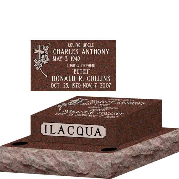 MMPC-15 Pillow Memorials, Headstones, Grave Markers for more than one person