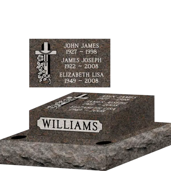 MMPC-21 Pillow Memorials, Headstones, Grave Markers for more than one person