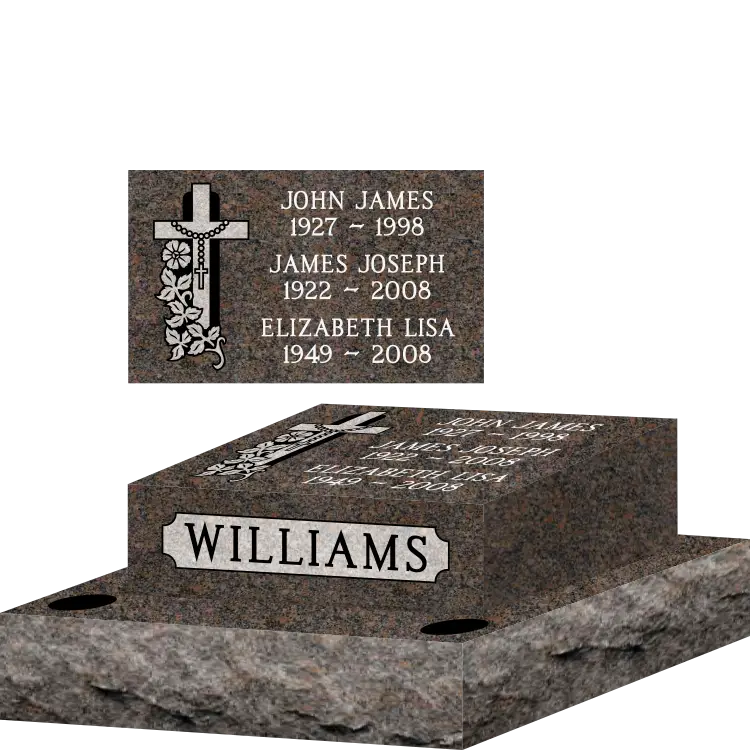 MMPC-21 Pillow Grave Marker for companions or more than one person