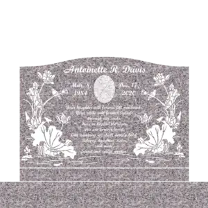 MMSS-31 graphic of a slant grave marker memorial for an individual