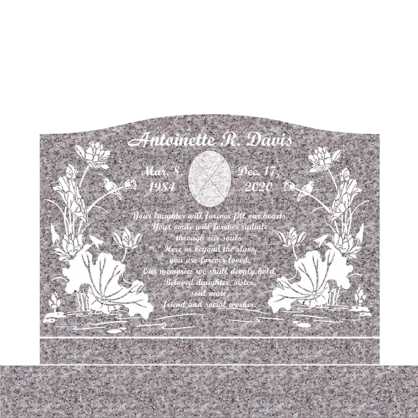 MMSS-31 graphic of a slant grave marker memorial for an individual
