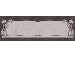 MMFC-126 Companion Flat Granite Marble Burial Markers multi-person double gravesites from Mattos Monuments