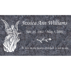 MMFS-156 Single Flat Granite Marble Burial Markers Indvidual gravesites from Mattos Monuments