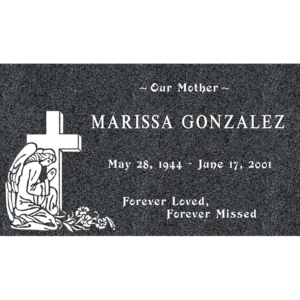 MMFS-159 Single Flat Granite Marble Burial Markers Indvidual gravesites from Mattos Monuments