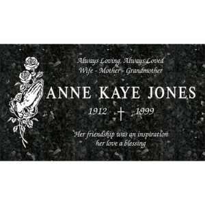 MMFS-176 Single Flat Granite Marble Burial Markers Indvidual gravesites from Mattos Monuments