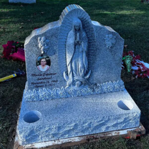How much is a headstone - a gravesite with a granite headstone created by Mattos Monuments