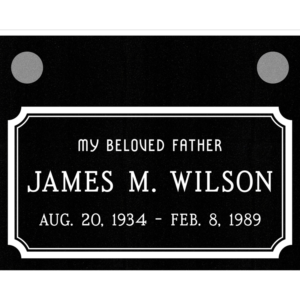 MMFS-192 Single Flat Granite Marble Burial Markers Indvidual gravesites from Mattos Monuments